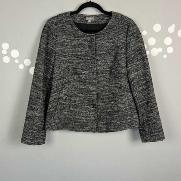 J.Jill  Wool Blend Tweed Blazer Size M - Picture 1 of 7